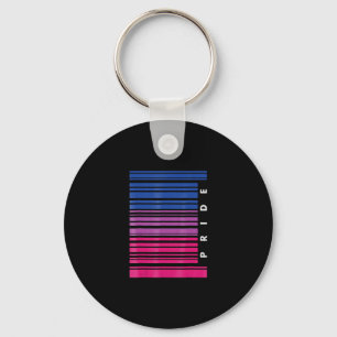 Porte-clés Barcode Bisexual Pride LGBT Lesbian Gay Flag Cadea