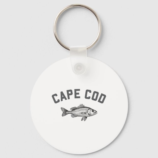 Porte-clés Barracudas de pêche du Cap Cod Machusetts  (Recto)