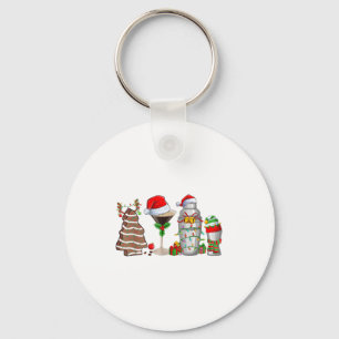 Porte-clés Barre de fête de Noël Espresso Martini
