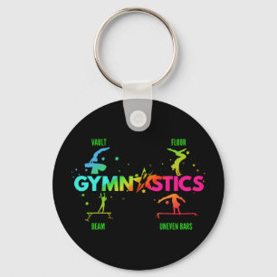 Porte-clés Bars de gymnastique pour femmes Coffre-fort pour p