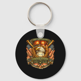 Porte-clés Baseball 250 Ans 1776-2026 250e Anniversaire 4