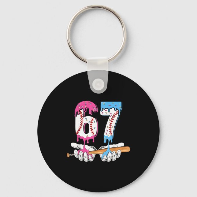 Porte-clés Baseball 67 Crème Glacée Drip Six Seven Garçons Dr (Recto)