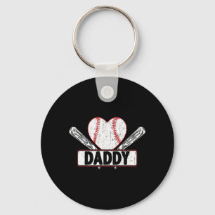 Porte-clés Baseball Daddy Correspondance Famille Softball L