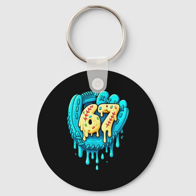 Porte-clés Baseball Drip 6 7 Number 67 Six Seven Meme Mens Bo (Recto)
