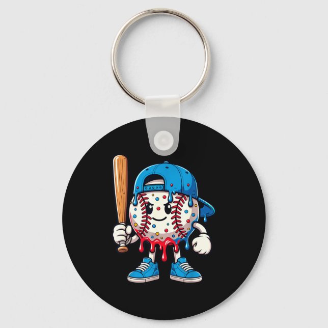 Porte-clés Baseball Drip Style de vie baseball 101 Vêtements  (Recto)