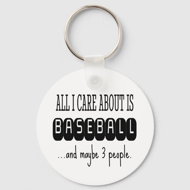 Porte-clés Baseball drôle Sarcastique tendance (Recto)
