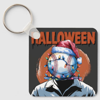 Porte-clés Baseball festif : Halloween se rencontre Noël