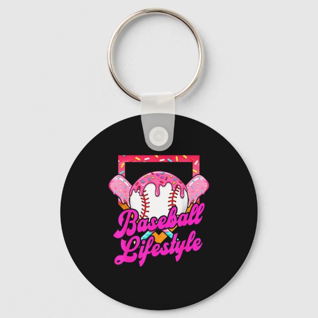 Porte-clés Baseball Life Lifestyle Home Plate Ice Cream Drip  (Recto)