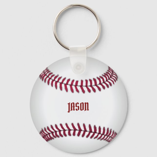 Porte-clés Baseball monogramme (Recto)