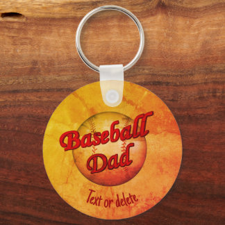 Porte-clés Baseball Papa mignon Personnalisé