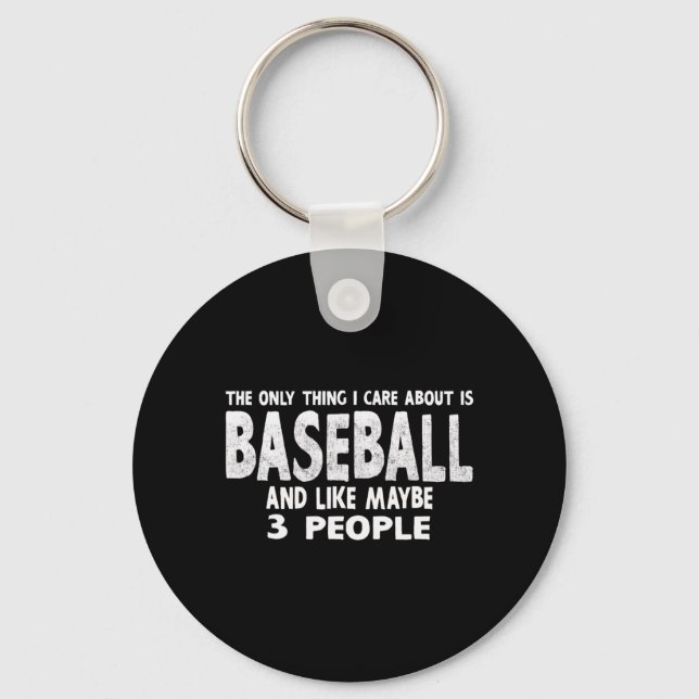 Porte-clés Baseball pour garçon fille Ado cadeau amusant (Recto)