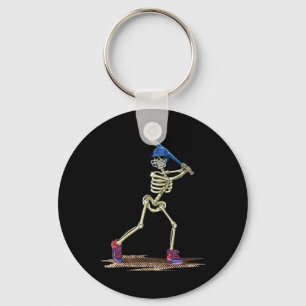 Porte-clés Baseball Skeleton Halloween Hommes garçons Basebal