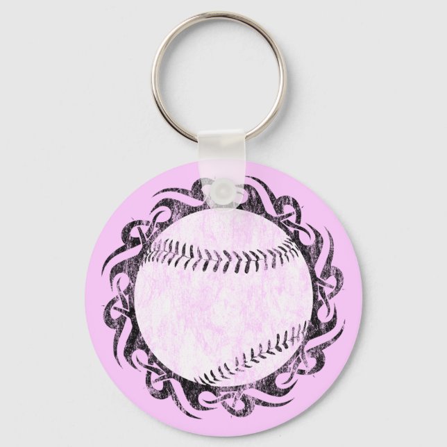 Porte-clés baseball. tribal. (Recto)