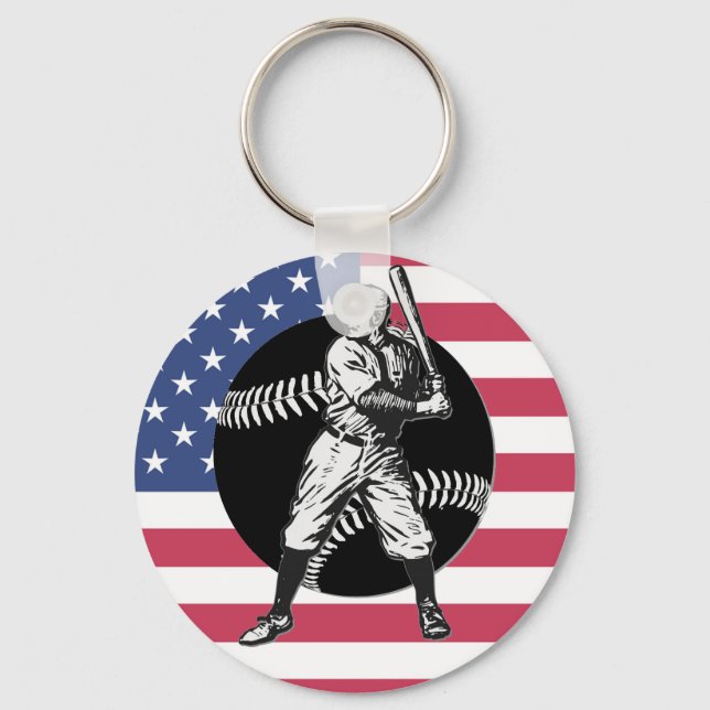 Porte-clés Baseball:Vintage Keychain (Recto)
