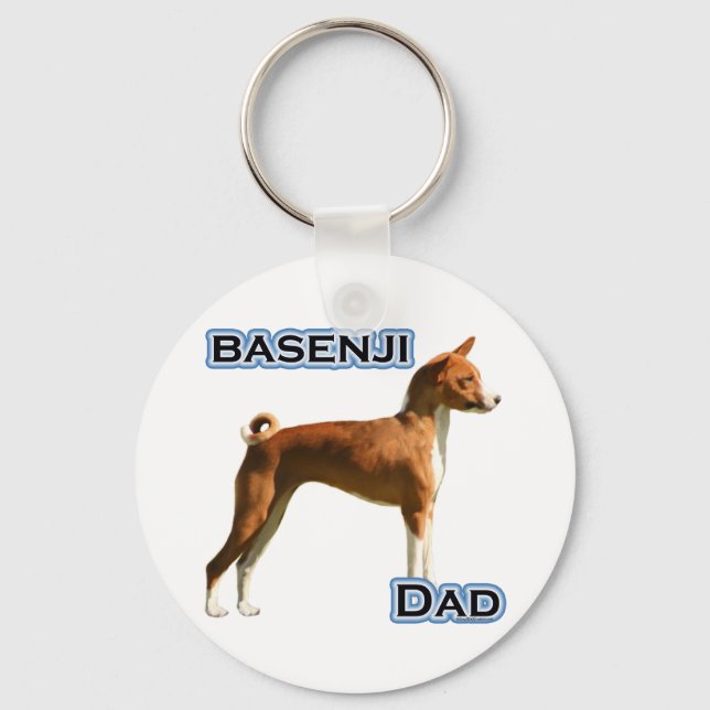 Porte-clés Basenji Papa 4 - Porte - clé (Recto)