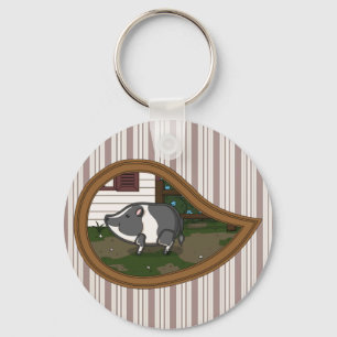 Porte-clés Basil le Cochon
