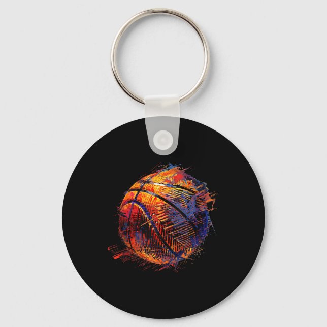 Porte-clés Basket-ball Artwork Basket-ball Capture Bball P (Recto)