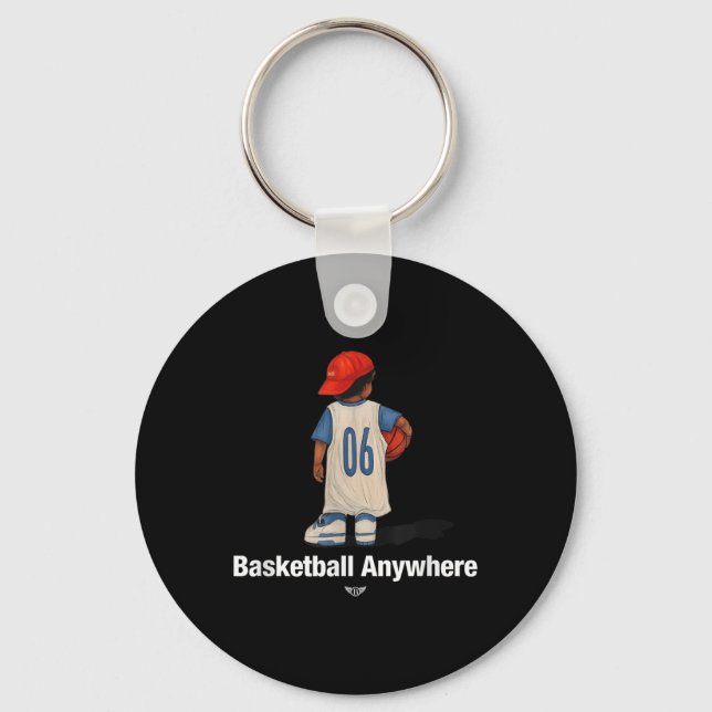 Porte-clés Basket-Ball cool N'Importe Où Avec Un Pla De Baske (Recto)