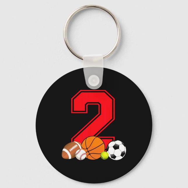 Porte-clés Basket-ball de baseball de 2 ans Bir de baseball (Recto)