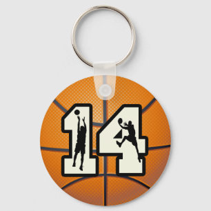 Porte-clés Basket-ball et joueurs du numéro 14