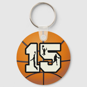 Porte-clés Basket-ball et joueurs du numéro 15