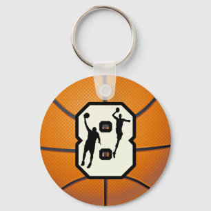 Porte-clés Basket-ball et joueurs du numéro 8