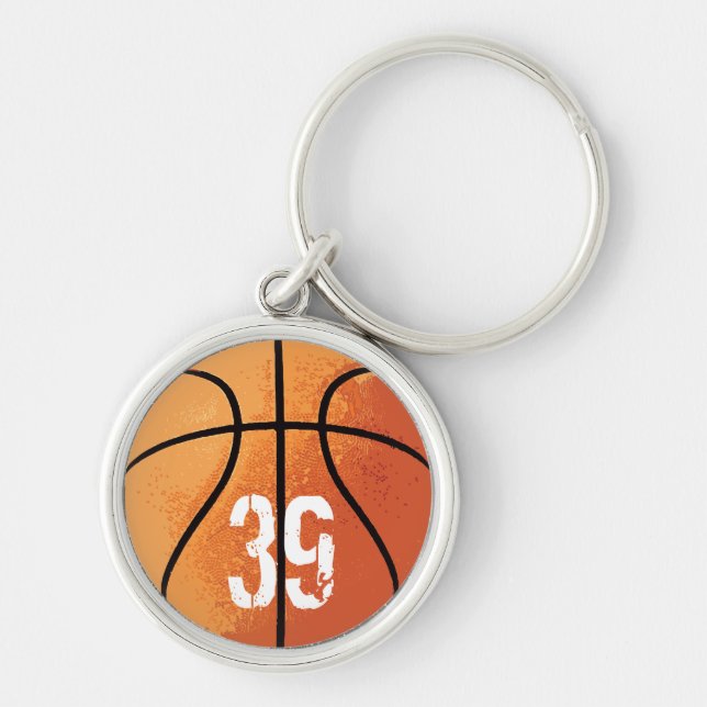 Porte-clés Basket-ball (personnalisable) (Devant)
