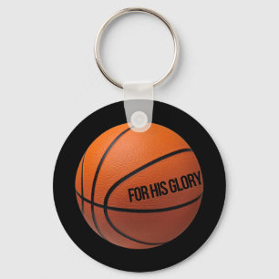 Porte-clés Basket-Ball Pour Les Gens Du Sport Qui Aiment Dieu