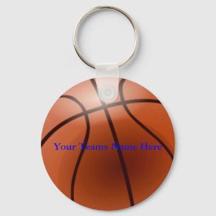 Porte-clés Basket-ball, votre nom d'équipes ici