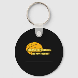 Porte-clés Basket Dans Mon Coeur Drôle S - Don Pour
