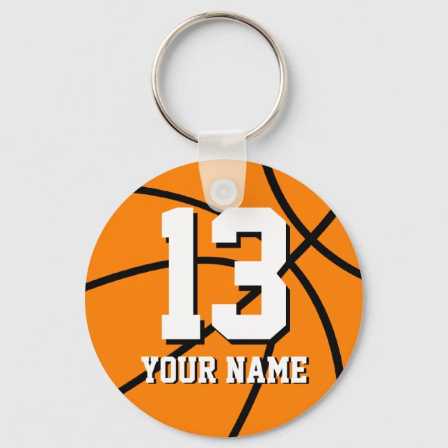 Porte-clés basket numéro 13 | Personnalisable (Recto)