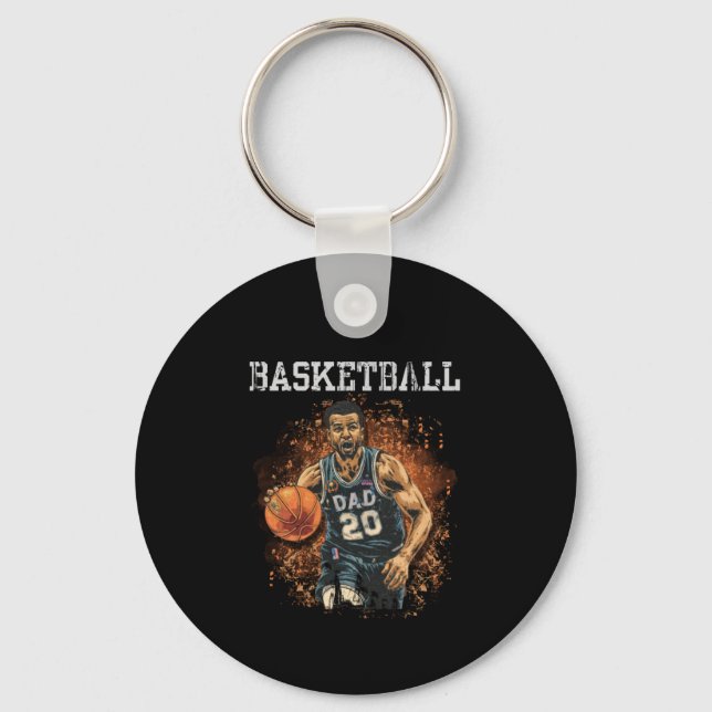 Porte-clés Basket papa Vintage (Recto)