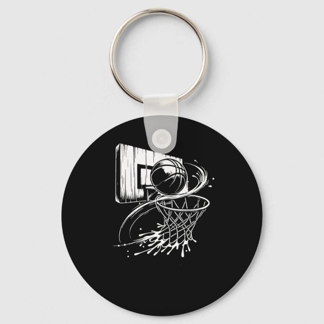 Porte-clés Basket Pour Hommes Garçons Femmes (Recto)