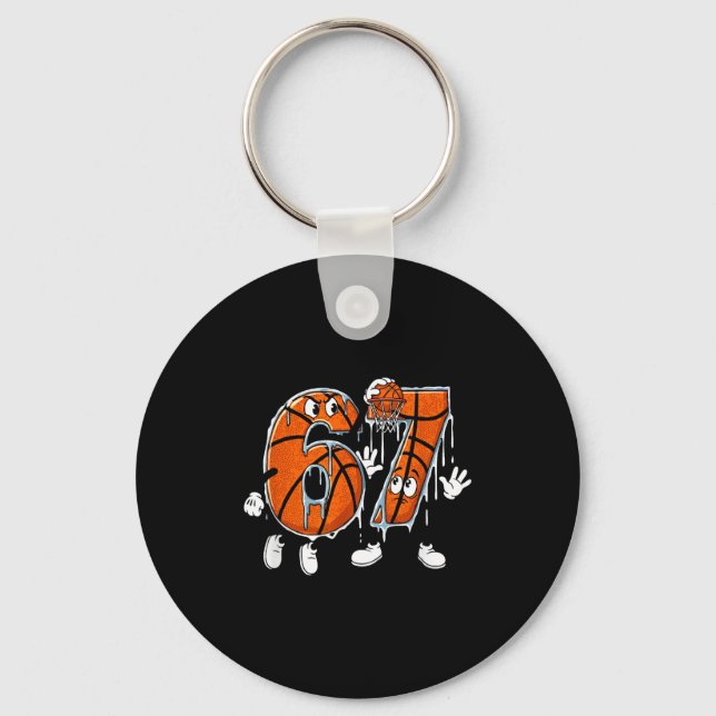 Porte-clés Basketball 67 Six Seven Mème Cool 6 7 Drôle Drip N (Recto)