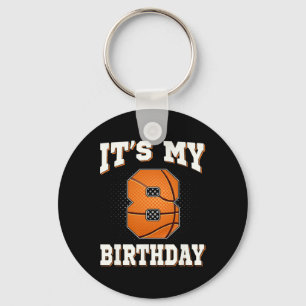 Porte-clés Basketball C'est mon 8e anniversaire 8 ans Garçon