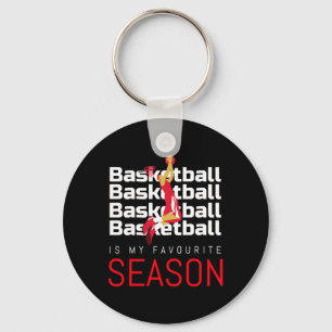 Porte-clés Basketball Est Ma Saison Favorite Dunk