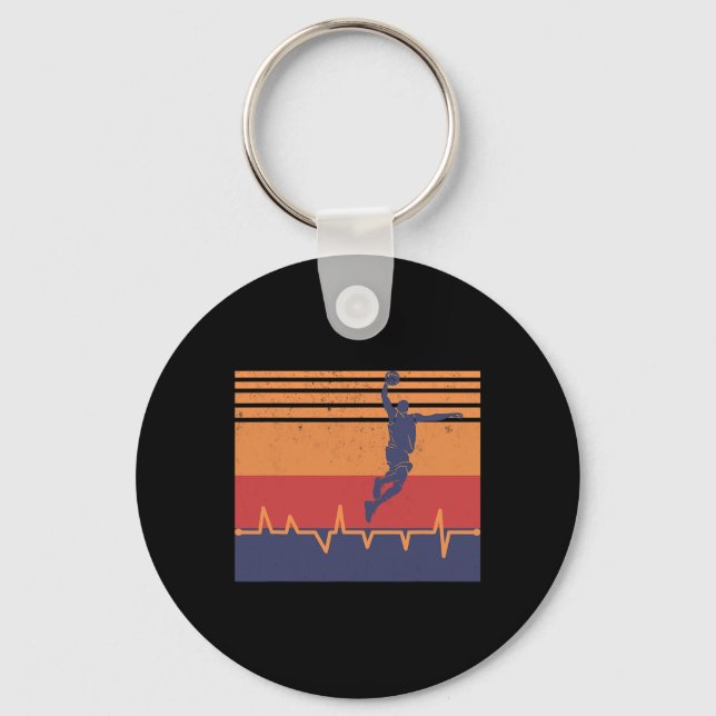 Porte-clés Basketball Heartbeat (Recto)