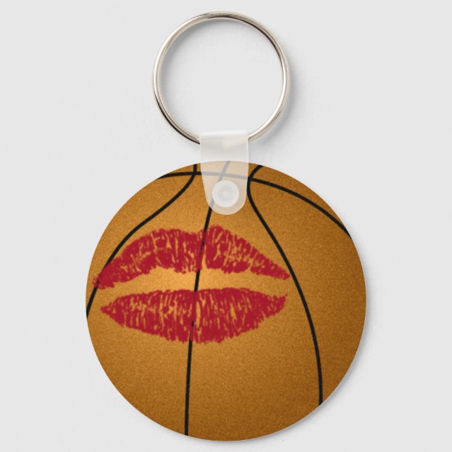 Porte-clés basketball kiss (Recto)