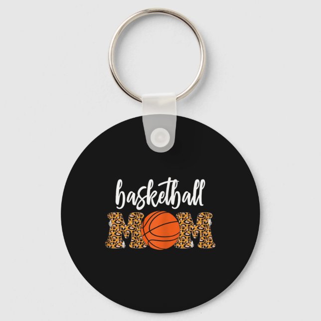 Porte-clés Basketball Maman mignonne Leopard Basketball cadea (Recto)
