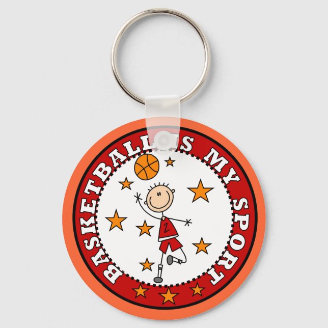 Porte-clés Basketball My Sport Tshirts et cadeaux (Recto)