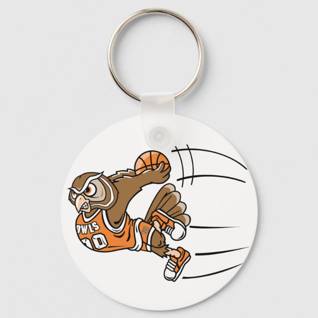 Porte-clés Basketball Owl (Recto)