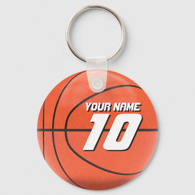 Porte-clés Basketball personnalisé (Recto)