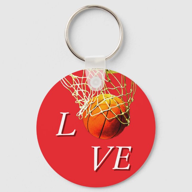 Porte-clés Basketball que j'aime (Recto)