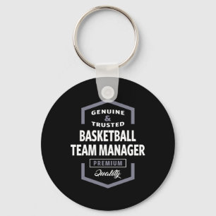 Porte-clés Basketball Team Manager Logo Idées cadeaux
