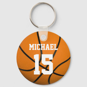Porte-clés Basketball Votre nom Personnalisable