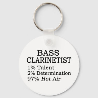 Porte-clés Bass Clarinetist Hot Air