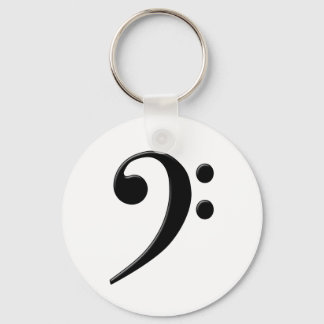 Porte-clés Bass Clef - F Clef Music Symbole