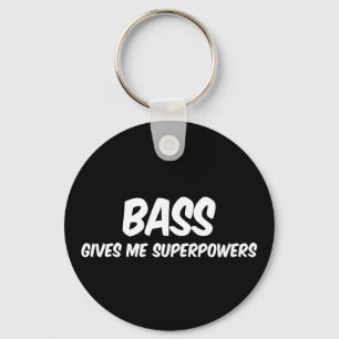 Porte-clés Bass Superpower Funny Superhero Music