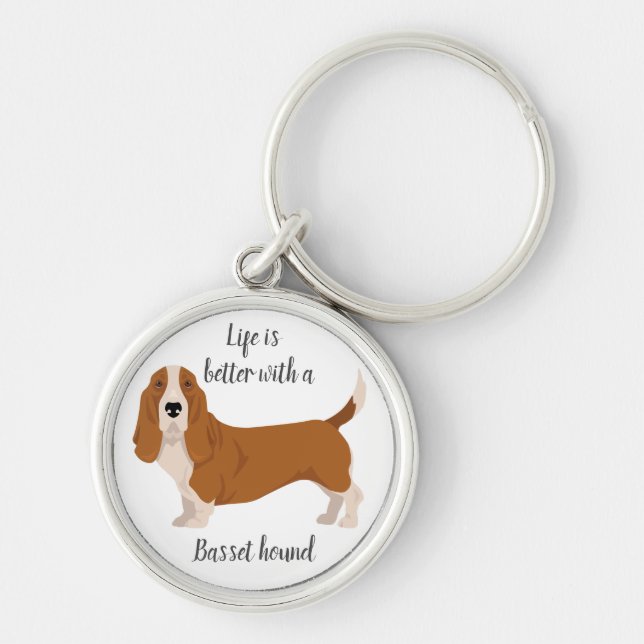 Porte-clés Basset hound (Devant)