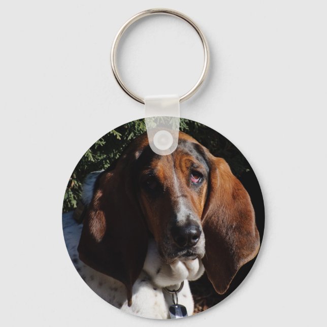 Porte-clés Basset Hound 01 (Recto)